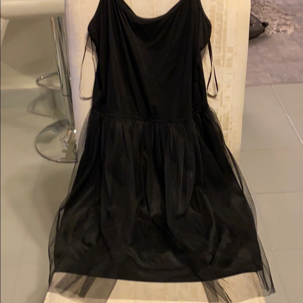 Black ballet style dress.  Size L( juniors)